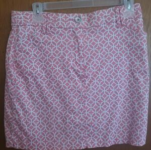 Charter Club Skort 8P Golf Skort Pink White